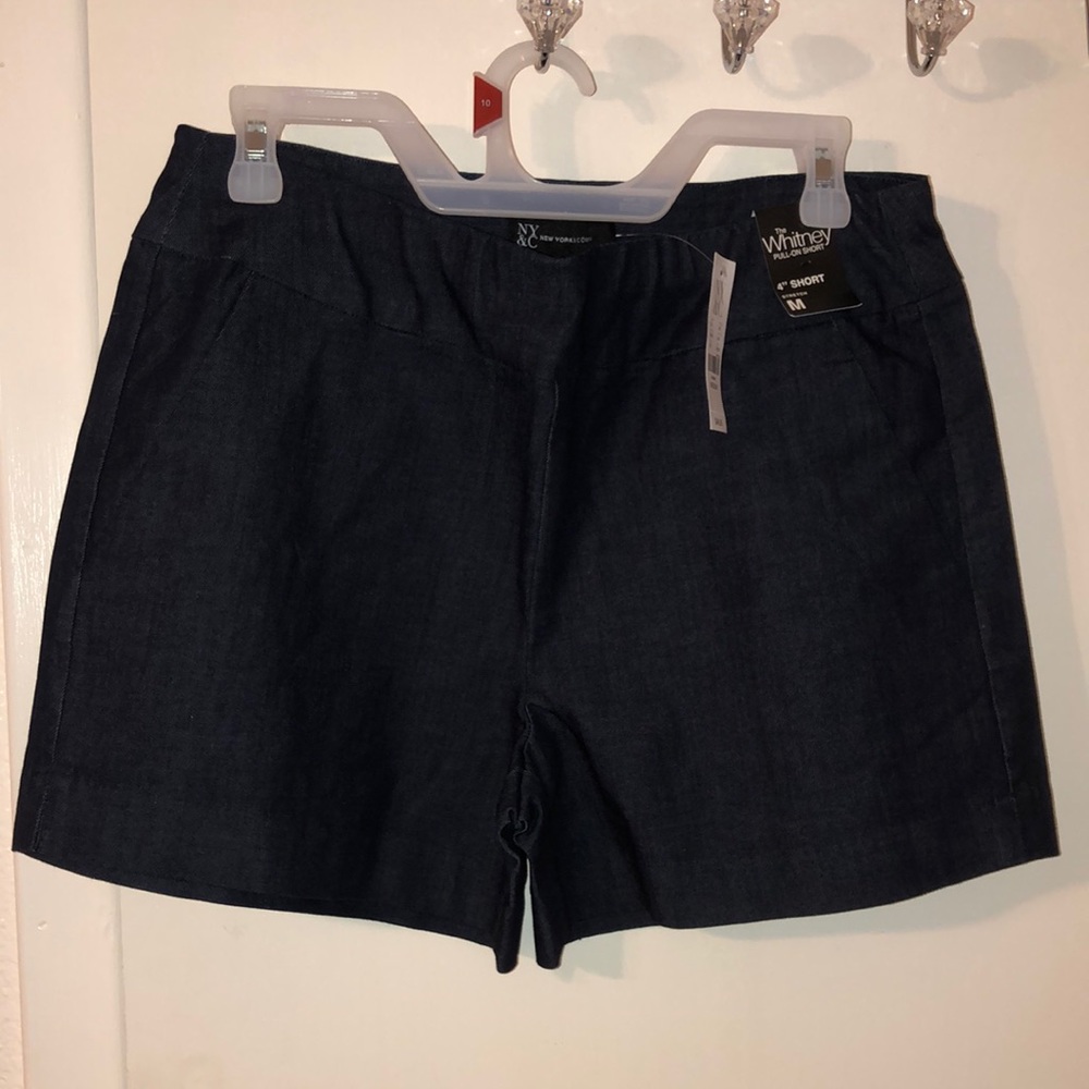 New York & Co. dark blue Denim Shorts Sz M BNWT
